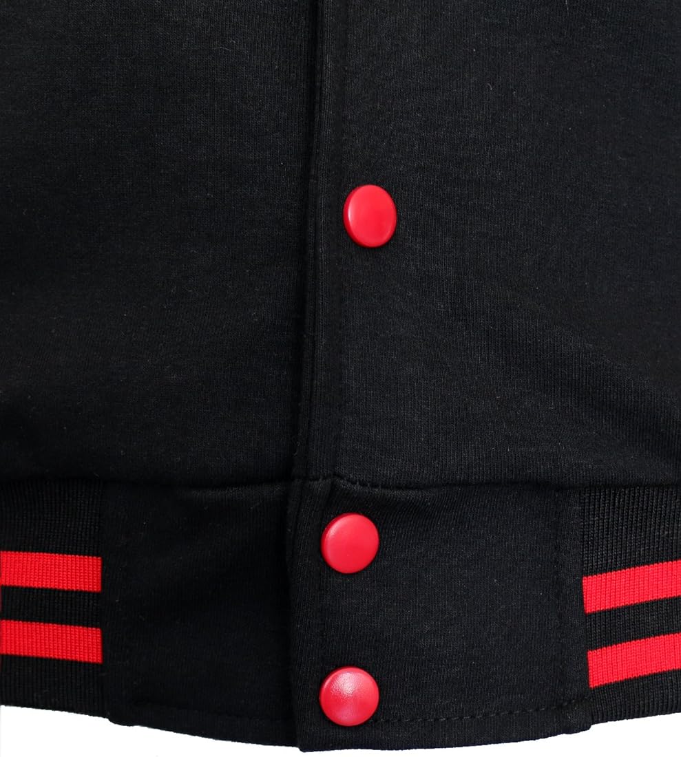 Varsity/Baseball jacket-Red and black
