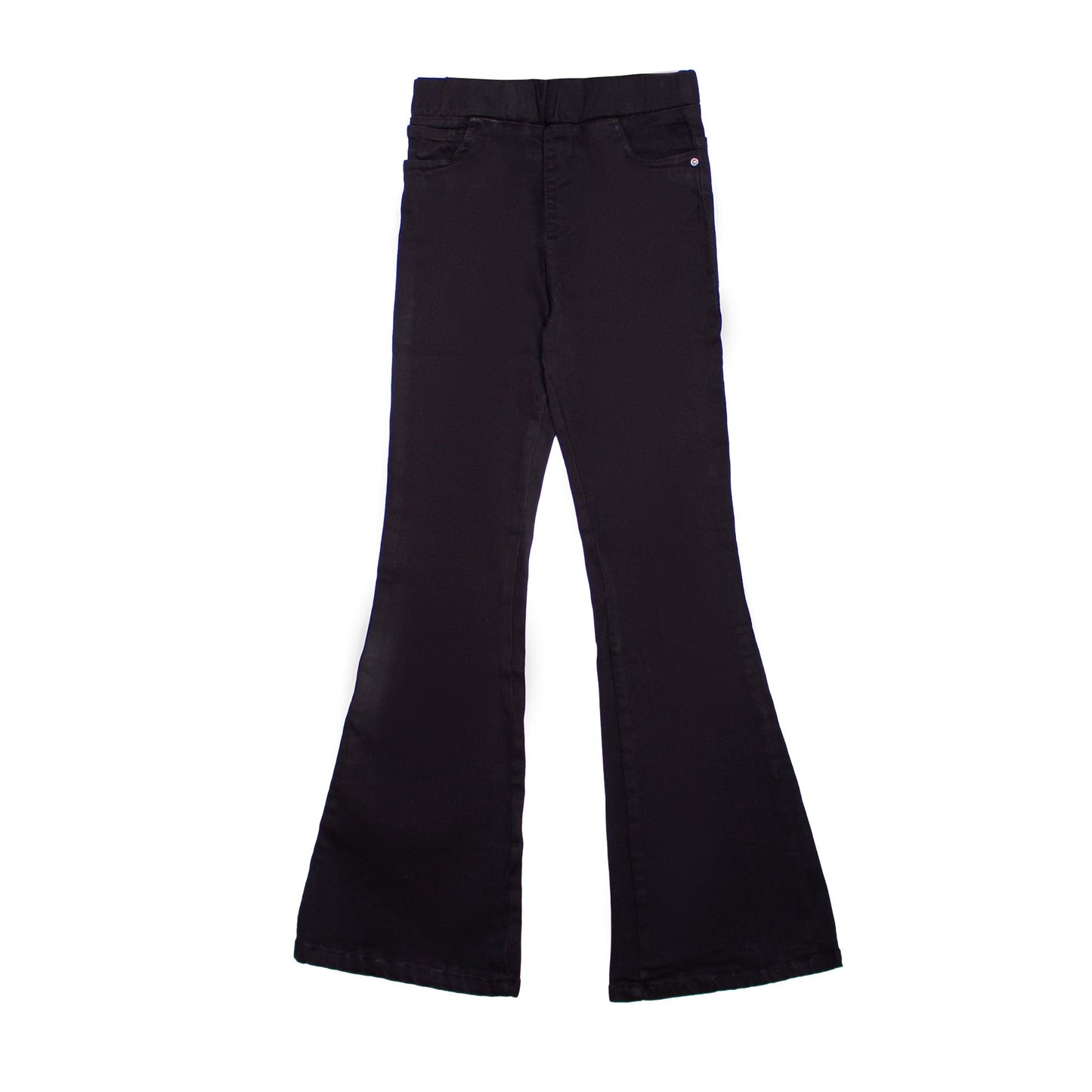 Womens Bell bottom Flare jeans-Black