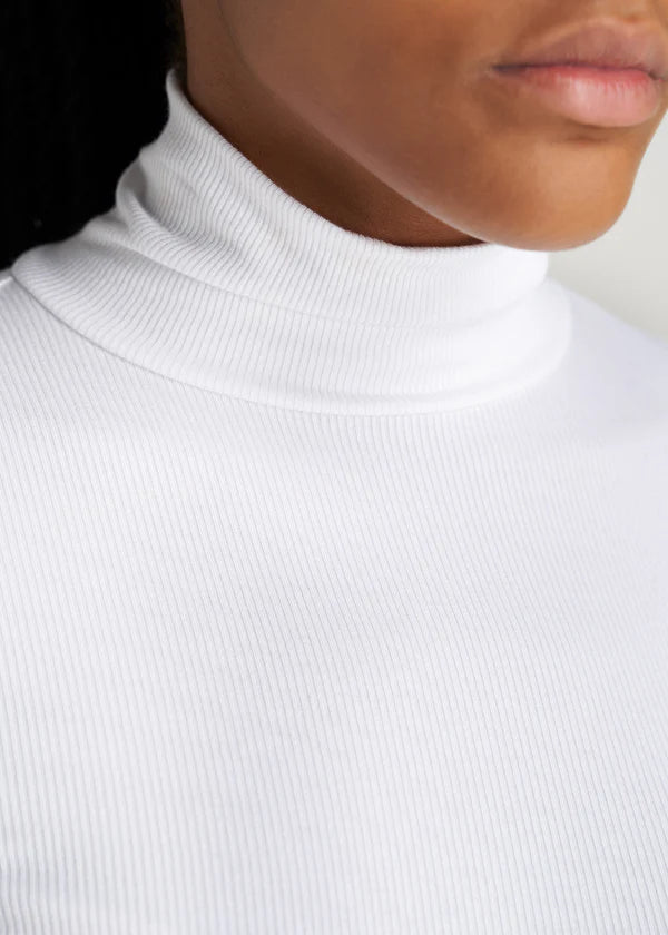 Unisex FITTED Long Sleeve Ribbed Turtleneck/Highneck