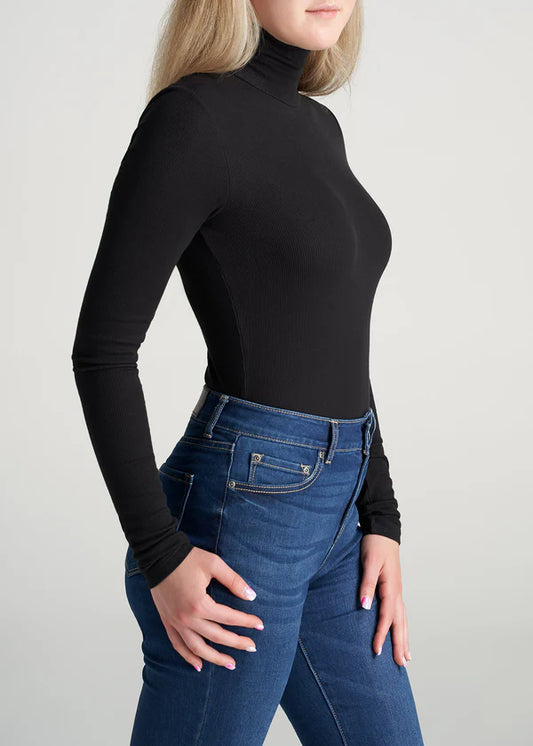 Unisex FITTED Long Sleeve Ribbed Turtleneck/Highneck